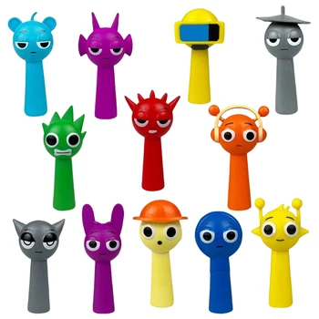 12Pcs Colorful Toy Figures Collectible Game Model Ornament Toy Kawaii Mini Figures Model Doll Toys for Adult Child Fans Gifts 1