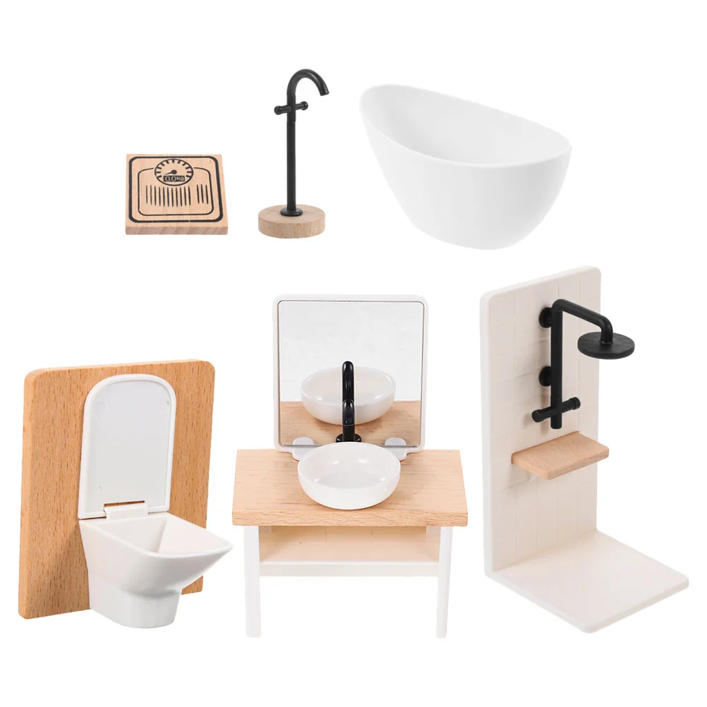 

Мебель для комнаты, мини модель для душа, маленький декор для ванной комнаты, миниатюрные пластиковые украшения для дома