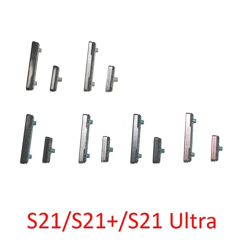 삼성 갤럭시 S21 울트라 S21+ 휴대폰용 전원 볼륨 버튼, 새 S21 플러스 하우징 프레임, 온오프 키, 푸시 락 버튼
