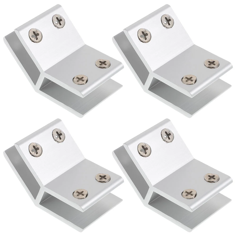 

1 Set of Glass Clamp 10-12mm Adjustable Glass Clip 135 Degrees Furniture Support Clip