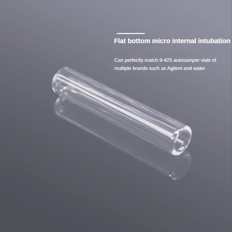 100pcs Biosharp Laboratory Vials Micro Insert Conical Bottles Flat Cannula Conical Bottles for Injection Vial
