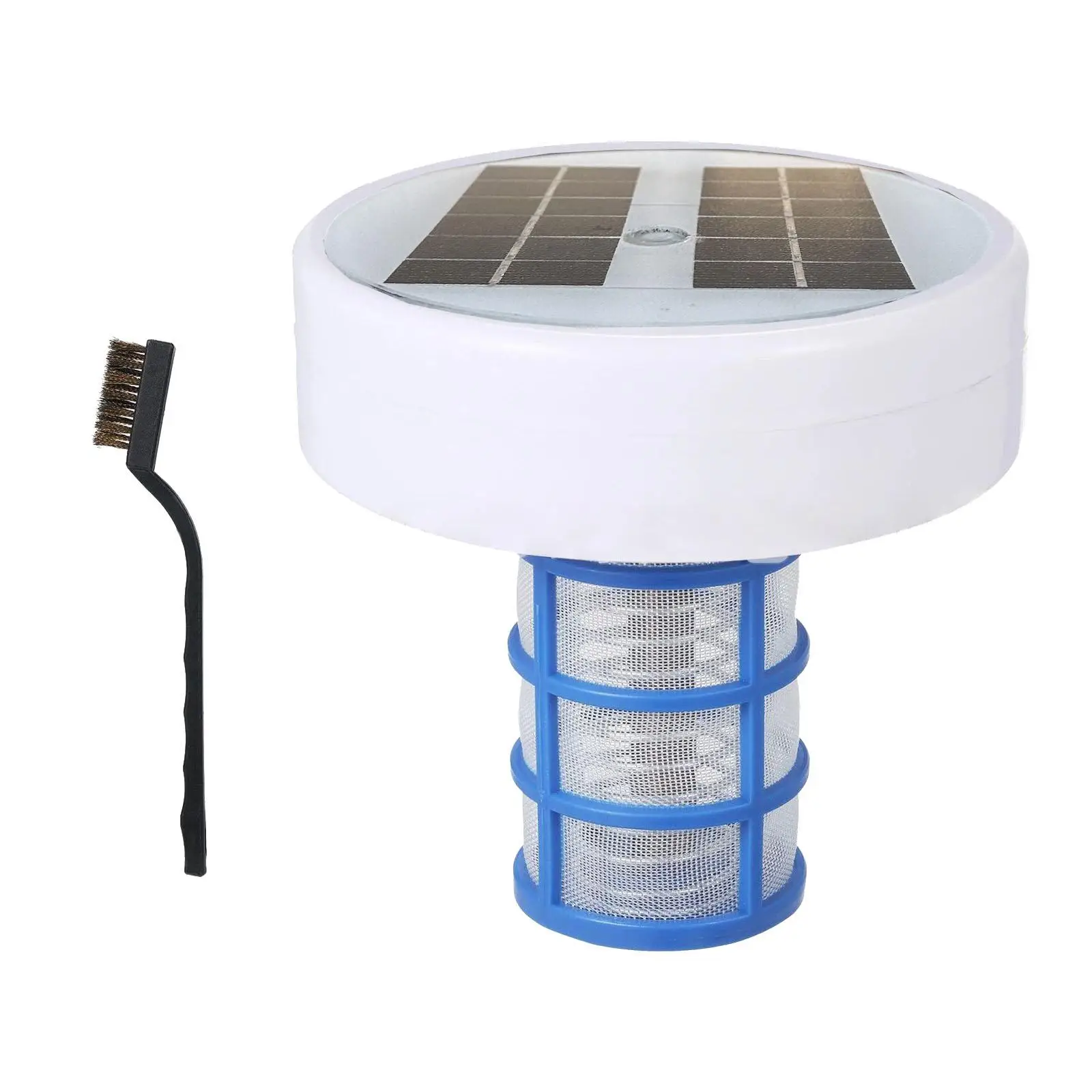 

Solar Pool Ionizer Efficient Remove Algae Convenient Portable Water Processor Purifier for Water Parks Baths SPA Landscape Pools