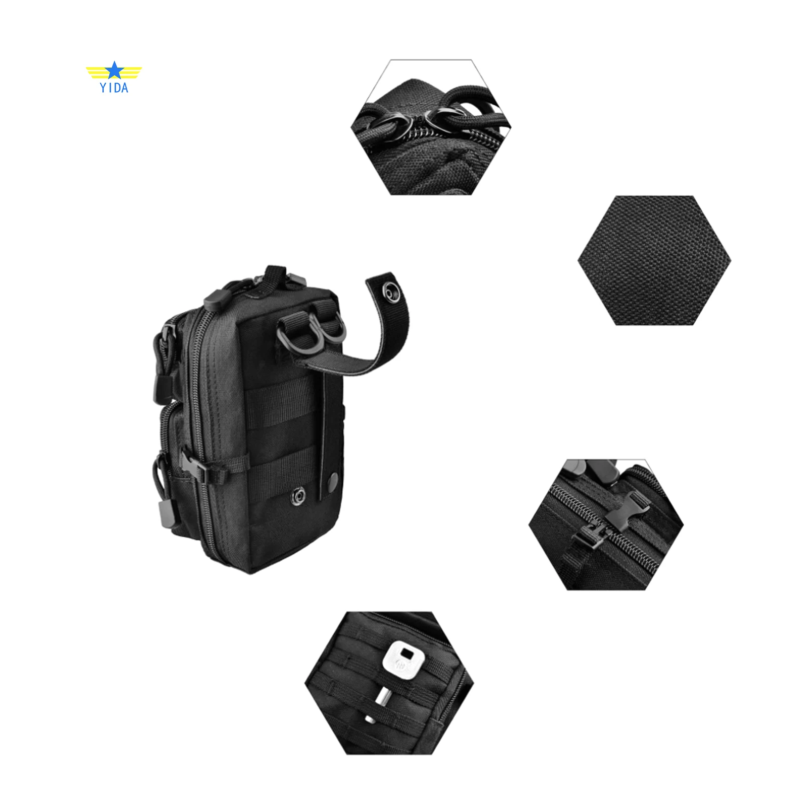 Belt Bag Molle Bag Tactical Bag Mobile Phone Outdoor Sports Cycling Hiking Nylon High Quality Waterproof 4