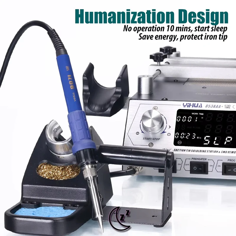 Soldering Station 1200W 3 In 1 Hot Air Gun Soldering Iron Preheating Desoldering Station Rework Welding Repair Tool YIHUA 853AAA hot air gun,soldering station,soldering tool,desoldering station