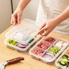 Food Preservative Box Compartment Fruit Vegetable Storage Box Refrigerator Organizer Meat Onion Ginger Kitchen Tool 2