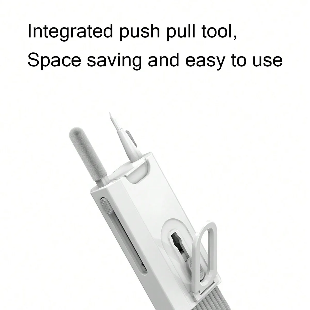 Kit di Pulizia Multifunzionale Otto-in-Uno, Strumento Speciale per la Pulizia e la Rimozione della Polvere per Telefoni Cellulari, Tastiere e Cuffie, Set di Pulizia in Otto Pezzi - Image 2