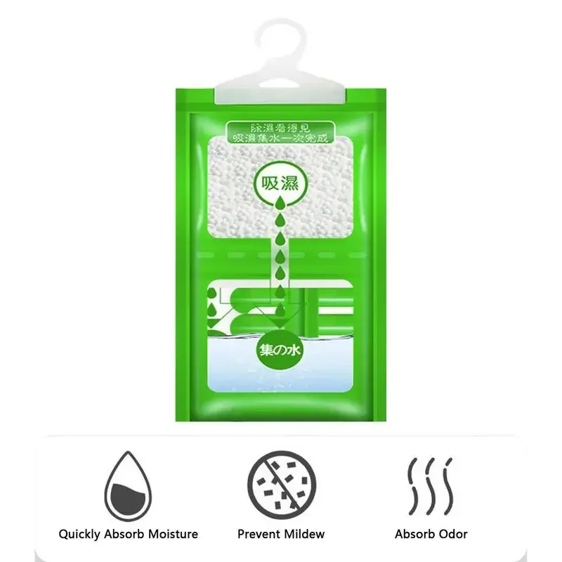10PCS Moisture Absorber Hanging Bag Moldproof Wardrobe Antihumidity Bags Dry Bag Dehumidification for Closet Indoor Desiccant 3