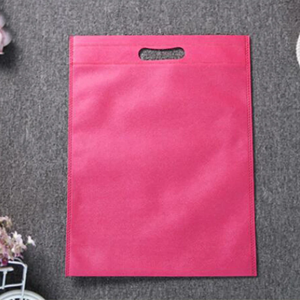 30*40/35*45cm Non-Woven Fabric Shopping Bag Reusable Folding Environmental Bag Storage Pouch Women Handbag Simple Shopping Bag 5