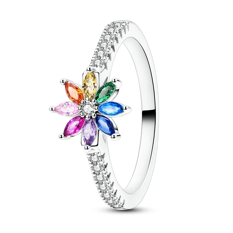 Chameleon Glow Firefly Ring with Pink Zircon and 925 Silver