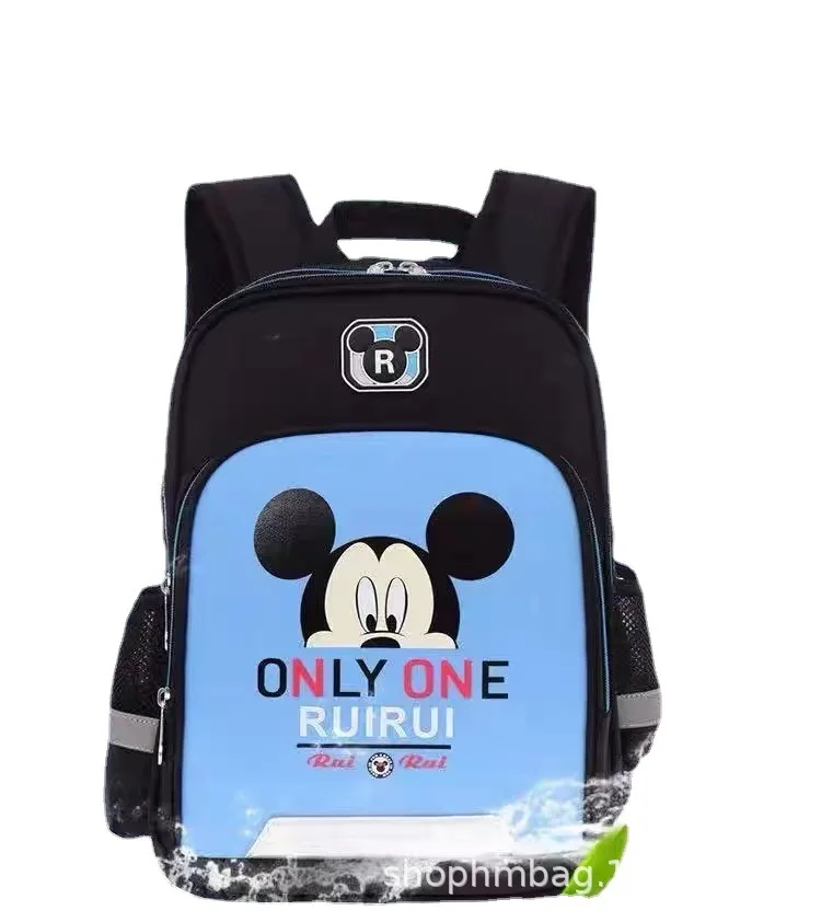 MINISO Disney Children's Schoolbag Elementary School Students 1-6 Grade Backpack Men's and Women's Schoolbag Mickey Same Style