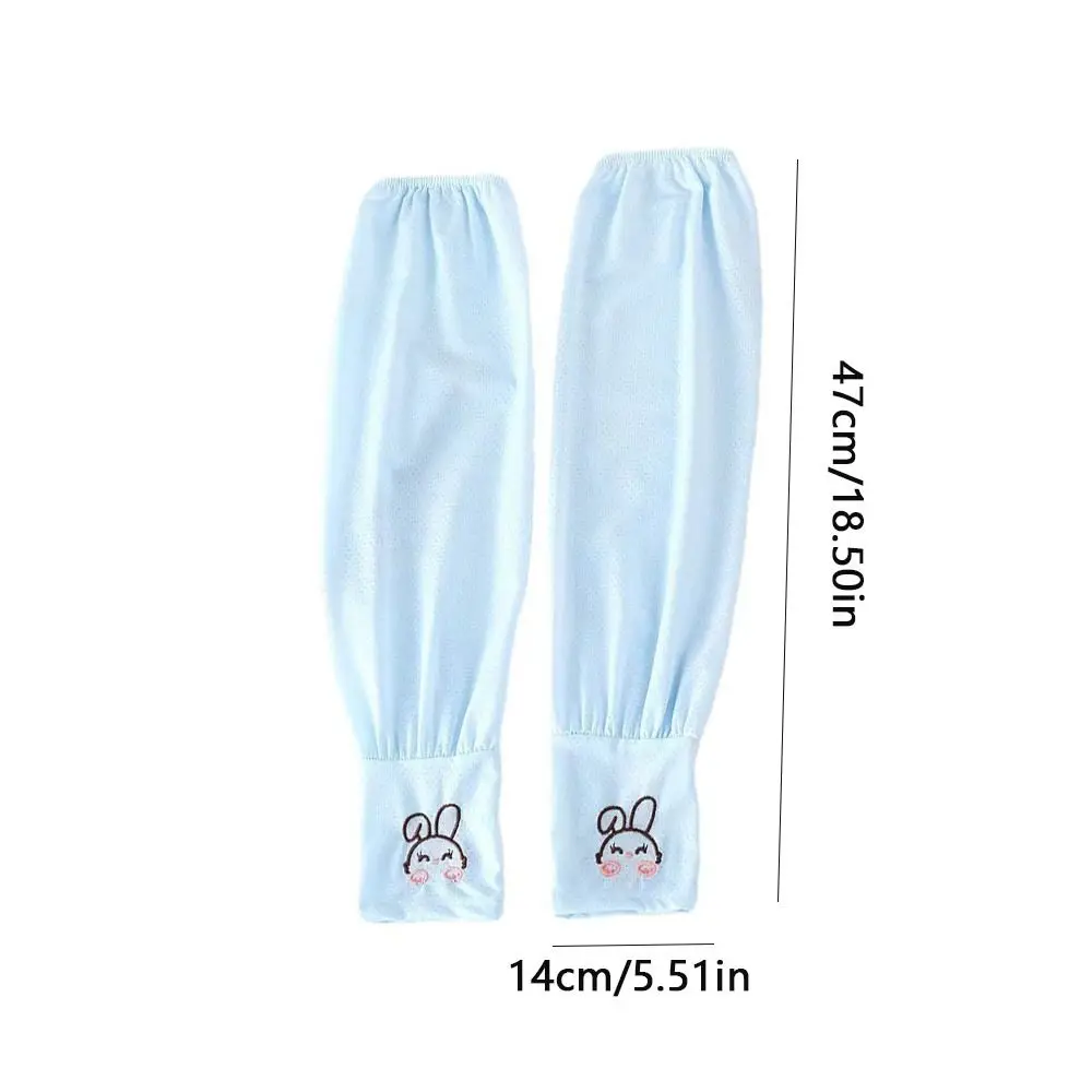 Quick Drying Rabbit Arm Sleeves Breathable Sun Protection Arm Cover Sunscreen Sleeves Thin Anti-UV Ice Silk Sleeves Sports