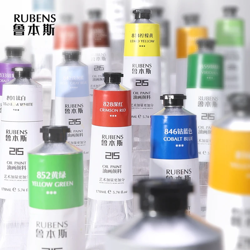 Paul Rubens Oil Paint Colors 170ml Large Capacity Tubes for Artists Students Beginners Drawing Pigments Art Supplies Faster Dry