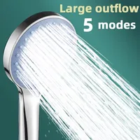 Bathroom Pressurized Hand Shower Package Accessories Shower Nozzle Large Water Output 5 Models Universal Adaptation Save Water 2