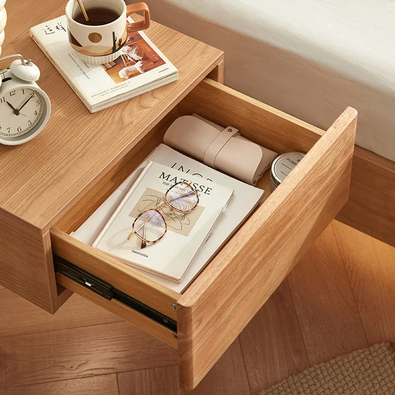 Bed Table Bookcase Sofa Side Desk Drawer Bedside Cabinet Storage Designer Bedroom Floating Nightstand Cajonera Multifunctional