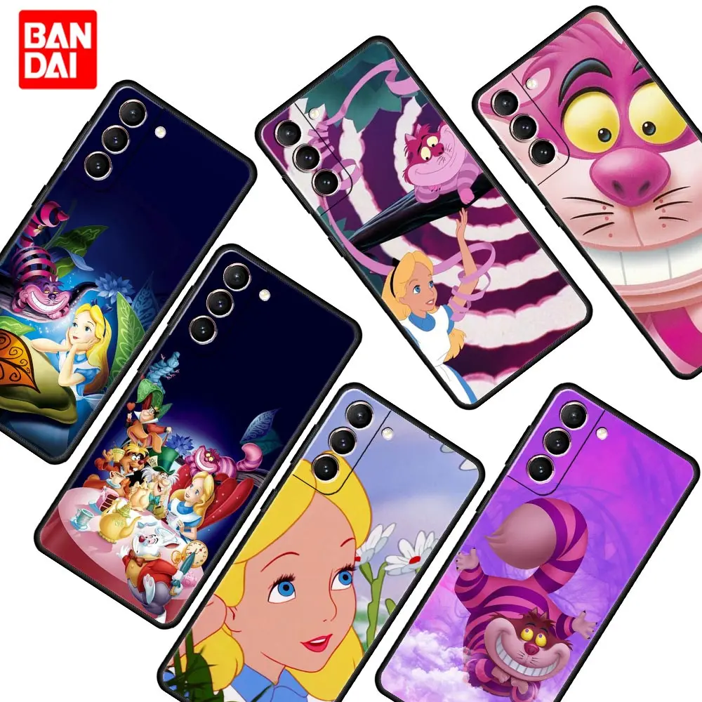 Чехол для телефона с котом Алисы в стране чудес Samsung Galaxy S22 S21 S20 S10 Plus Ultra FE 5G S22Plus