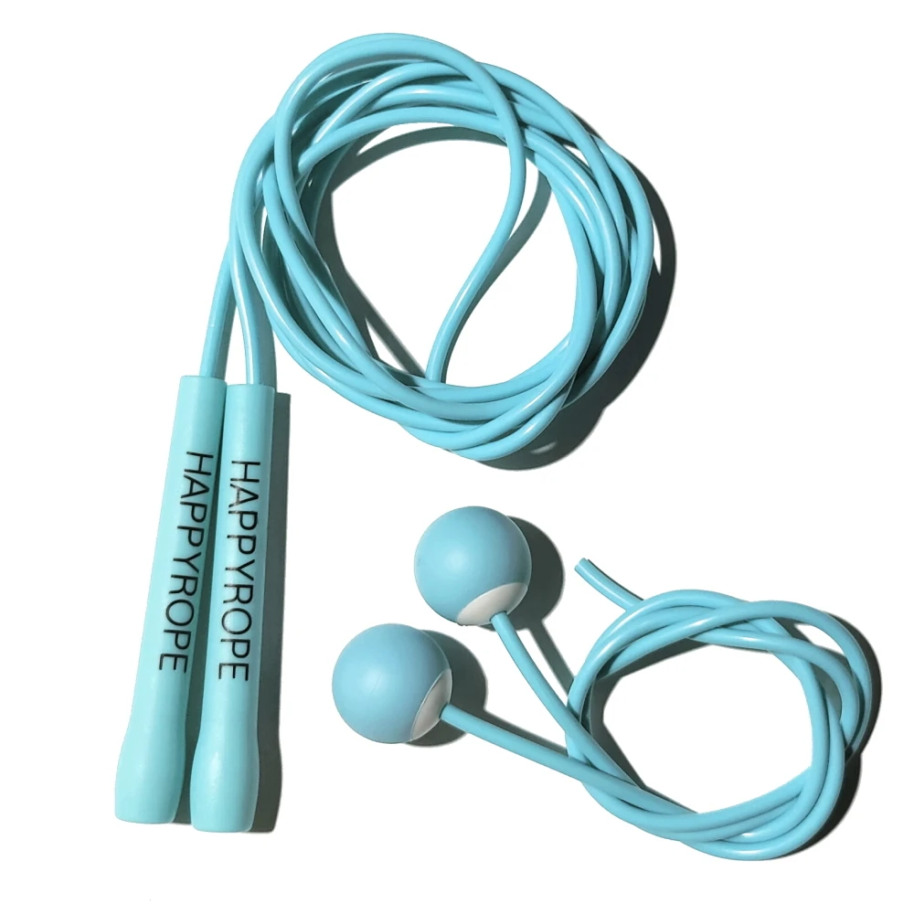 2 in 1 kids jump rope cordless wireless ball and rope begineer HAPPYROPE children pvc small handle easy use