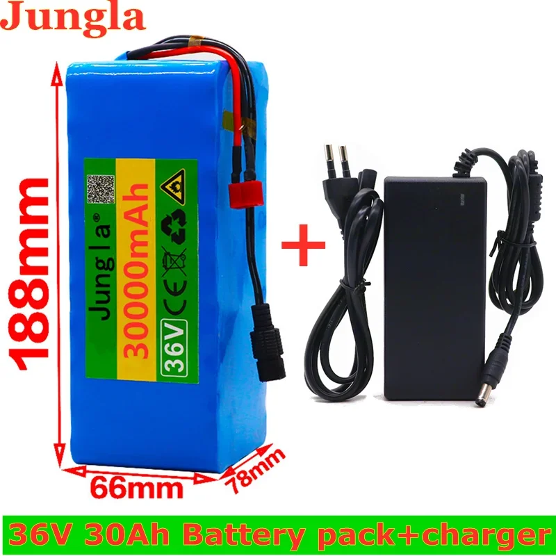 

2023 Original 36V Battery 10S4P 30Ah Battery Pack 500W High Power Battery 36V 30000mAh Ebike Electric Bicycle BMS+42v Charger