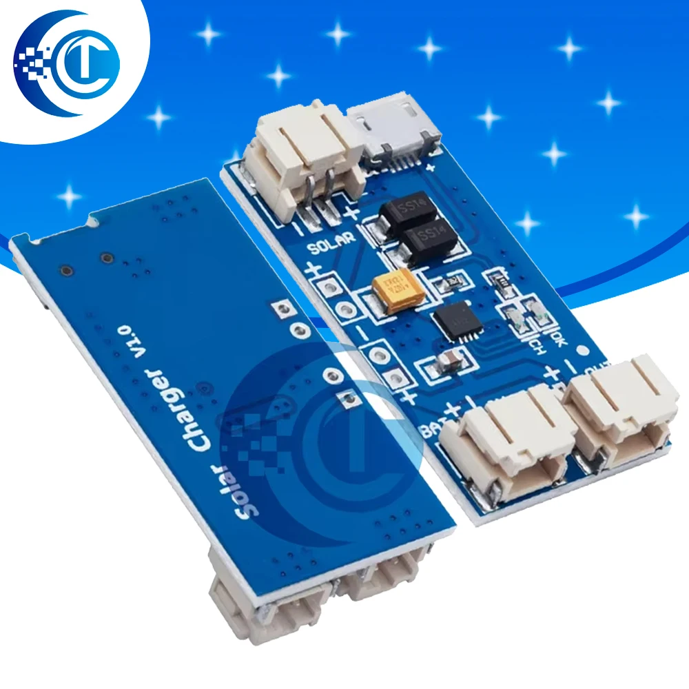500Ma Mini Solar Lipo Ladegerät Bord CN3065 Lithium-Batterie Ladung Chip DIY Outdoor Lade Board Modul Für Arduino