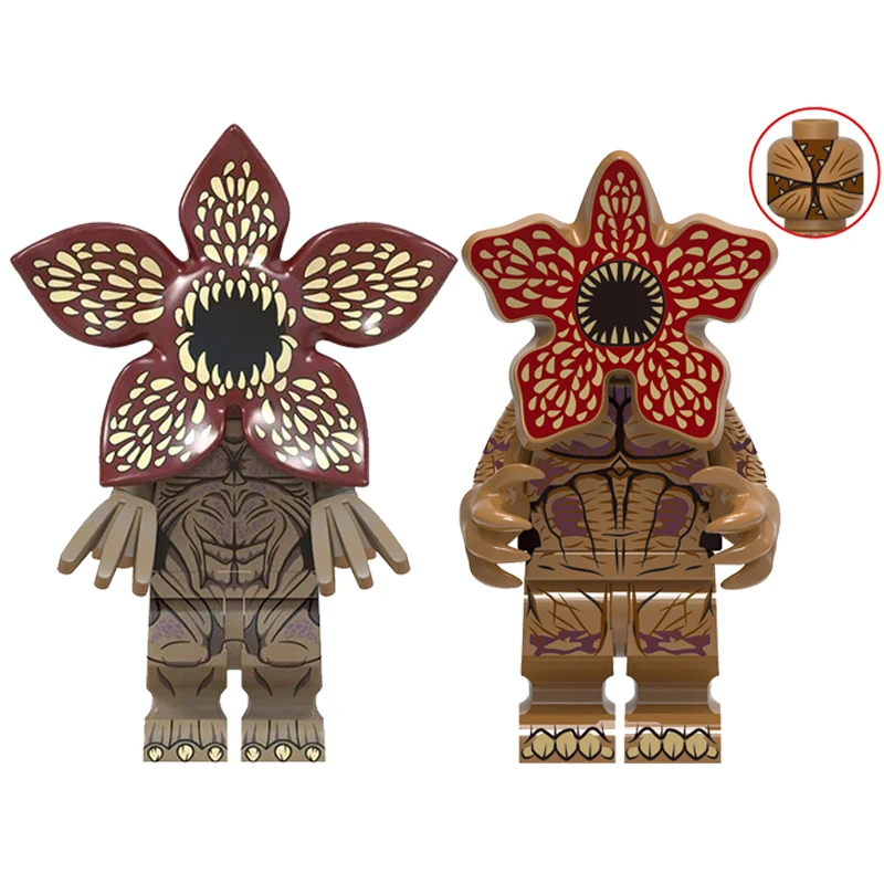 Neue Cartoon-Spielcharaktere Bausteine Lernspielzeug Niedlicher Demogorgon Kinder-Geschenke für Jungen zu Halloween