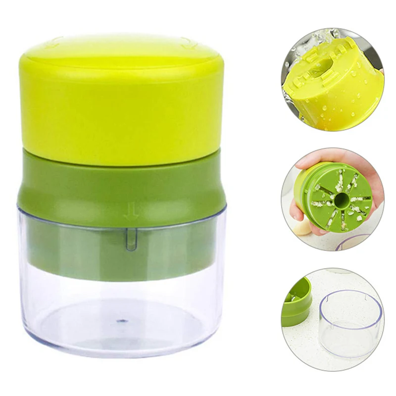 Kitchen Multifunctional Garlic Crusher Manual Garlic Press Roll Crusher Chopper Home Appliance Kitchen Gadgets Accessories