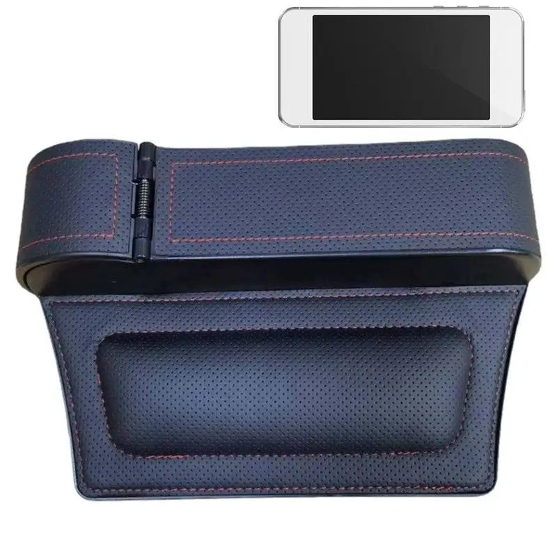 

Car Seat Gaps Filler Multi-functional Car Organizer And Storage Box 25.5*16.5*6cm Adjustable Stop Drop Leather Storage Box For