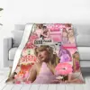 Singer Sabrina Carpenter Blankets Pop Music Flannel Funny Soft Throw Blankets for Chair Covering Sofa Textile Decor 2