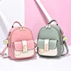 Bag Women 2022 New Fashion Rhombic Contrast Backpack Korean Version Large Capacity Buckle One shoulder Two shoulder Travel Backp 1