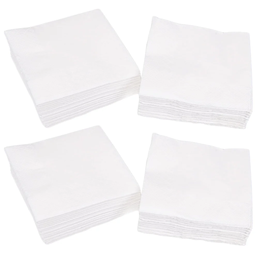 Paper Napkins 300 Sheets Napkins for Restaurant Dinner Paper Towel Lot Linen Square Tissue White Table Decorations 2-Ply