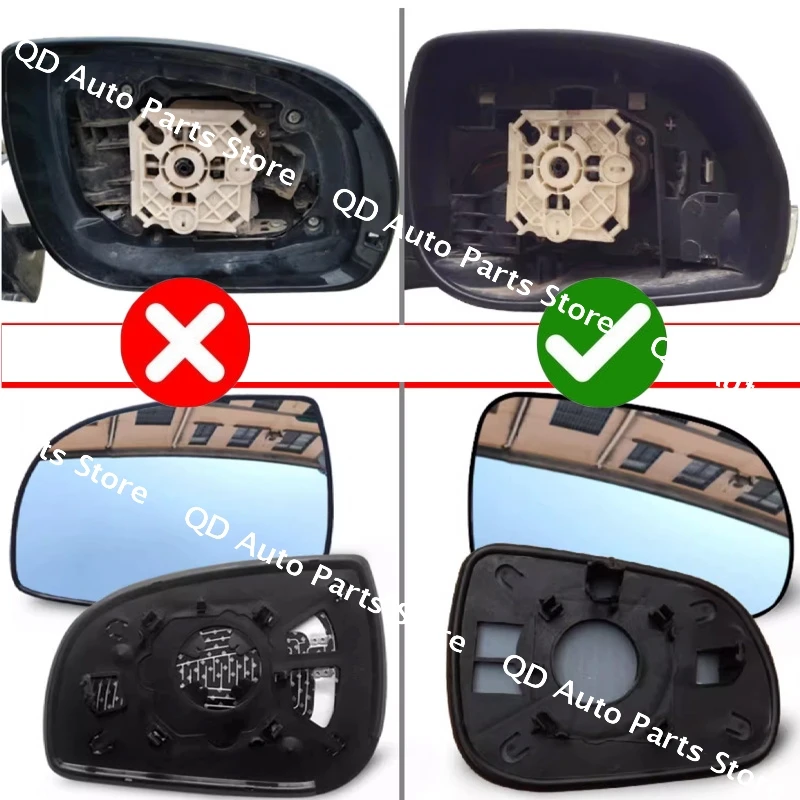 외부 사이드 미러 반사 유리 렌즈 Great Wall Voleex C30 C20R 2010-2013 용 가열 장치가없는 백미러 렌즈