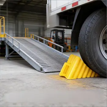 Freni per Pneumatici Portatili Antiscivolo per un Parcheggio Sicuro del Veicolo con Resistenti Fermapneumatici per Camper