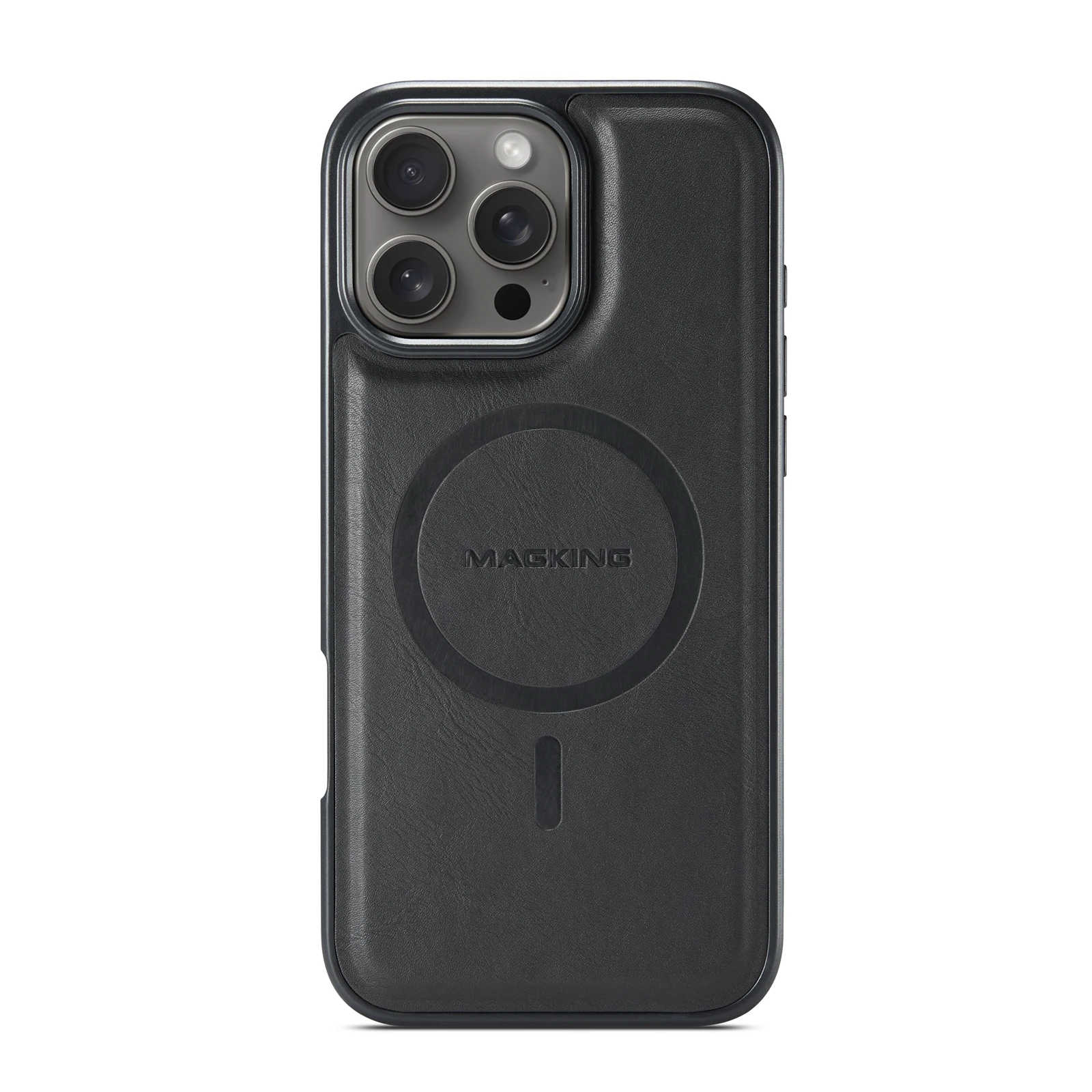 Premium Retro-Leather MagSafe Magnetic Wireless Charging Phone Case