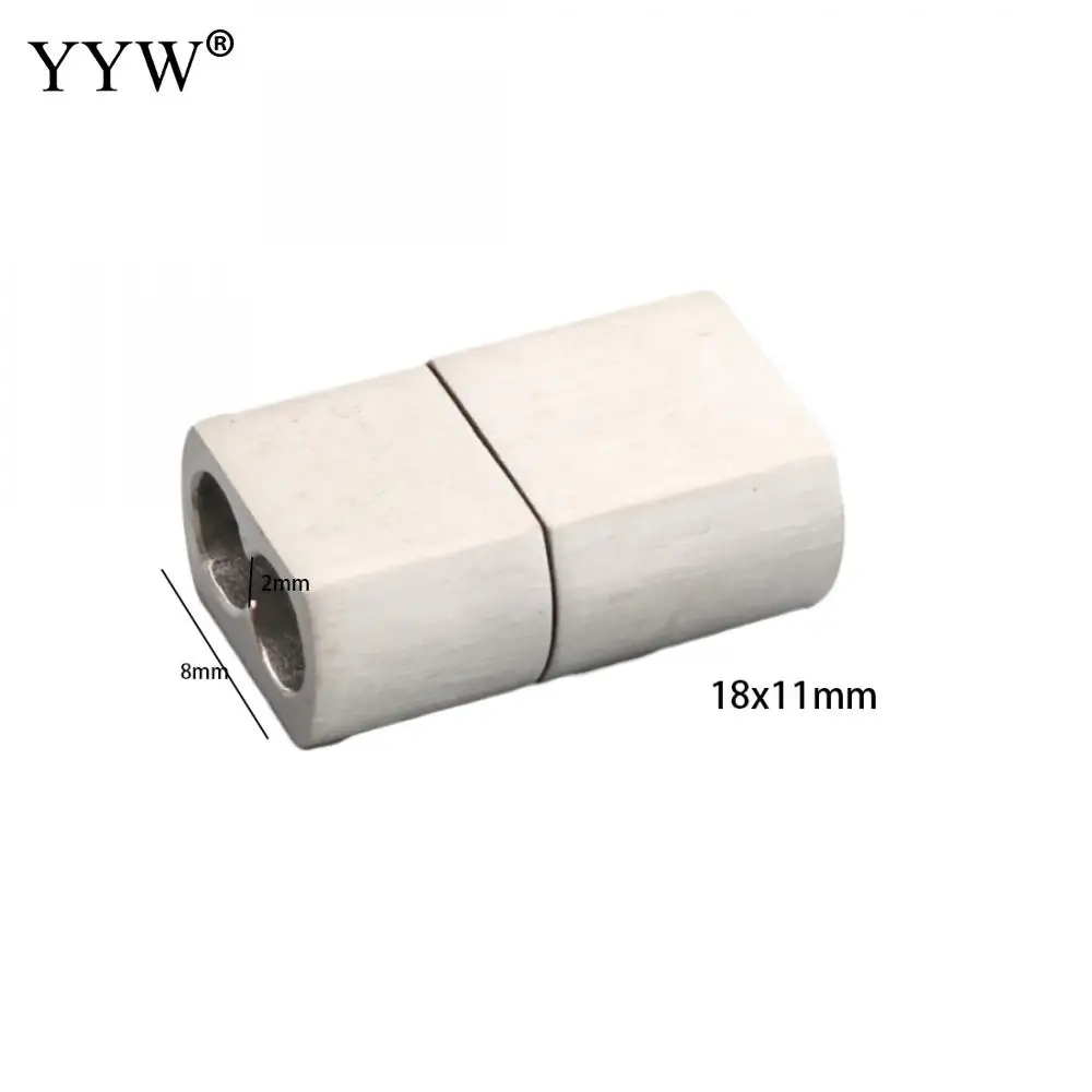 10PCs Stainless Steel Foldover Clasp 18x11x6mm, Hole:Approx 8x2mm Necklace Bracelet Chain Clasp Jewelry Making DIY Connectors