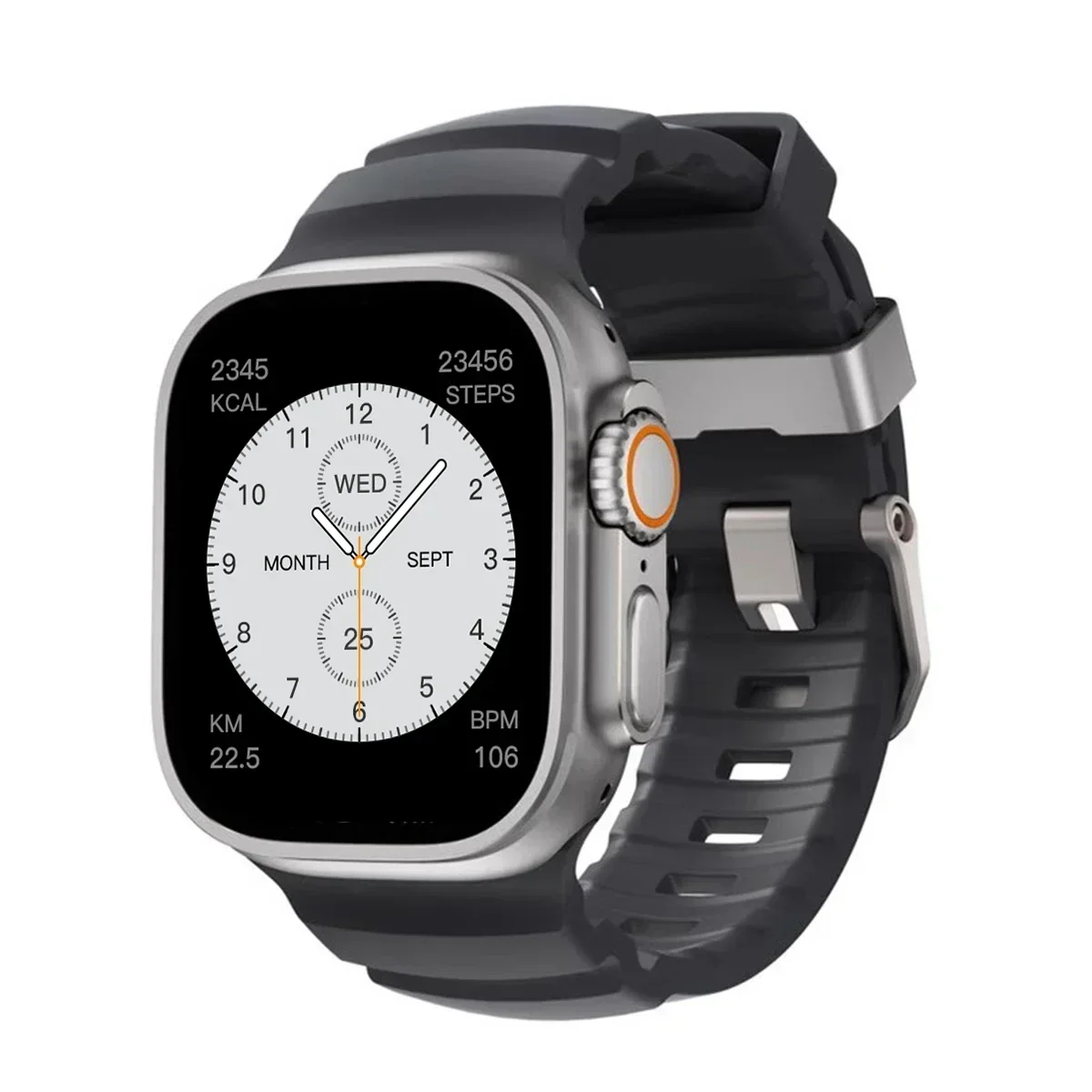 Premium 2-in-1 Metal Alloy Case with Silicone Strap
