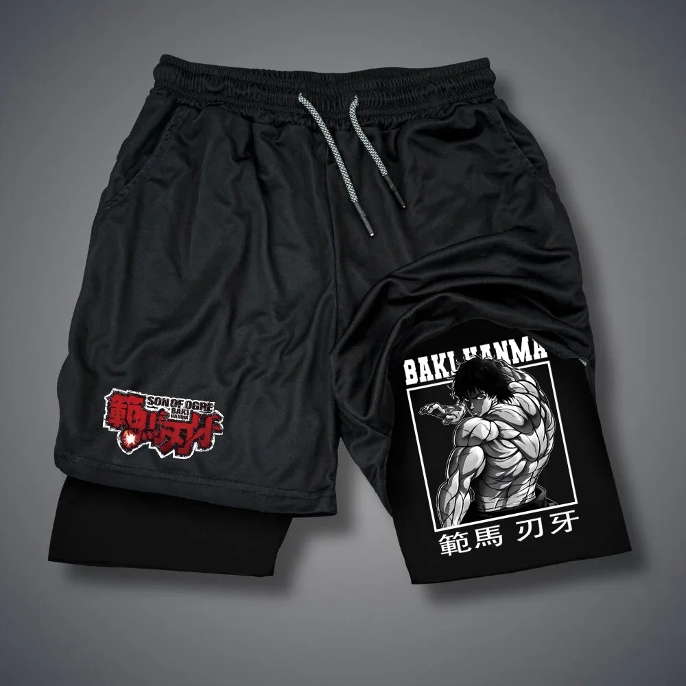 Pants Y2k Sportswear Gym Running Shorts Quick Dry Jogging Pant Fitness Shorts Double-deck 2 In 1 Short 5