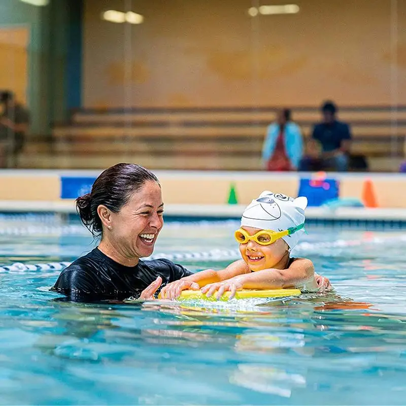 U Shape Kickboard Swimming Beginner Training Aid and Pool Exercise Swimming Board with Anti-Slip Hole Handle for Adults Kids