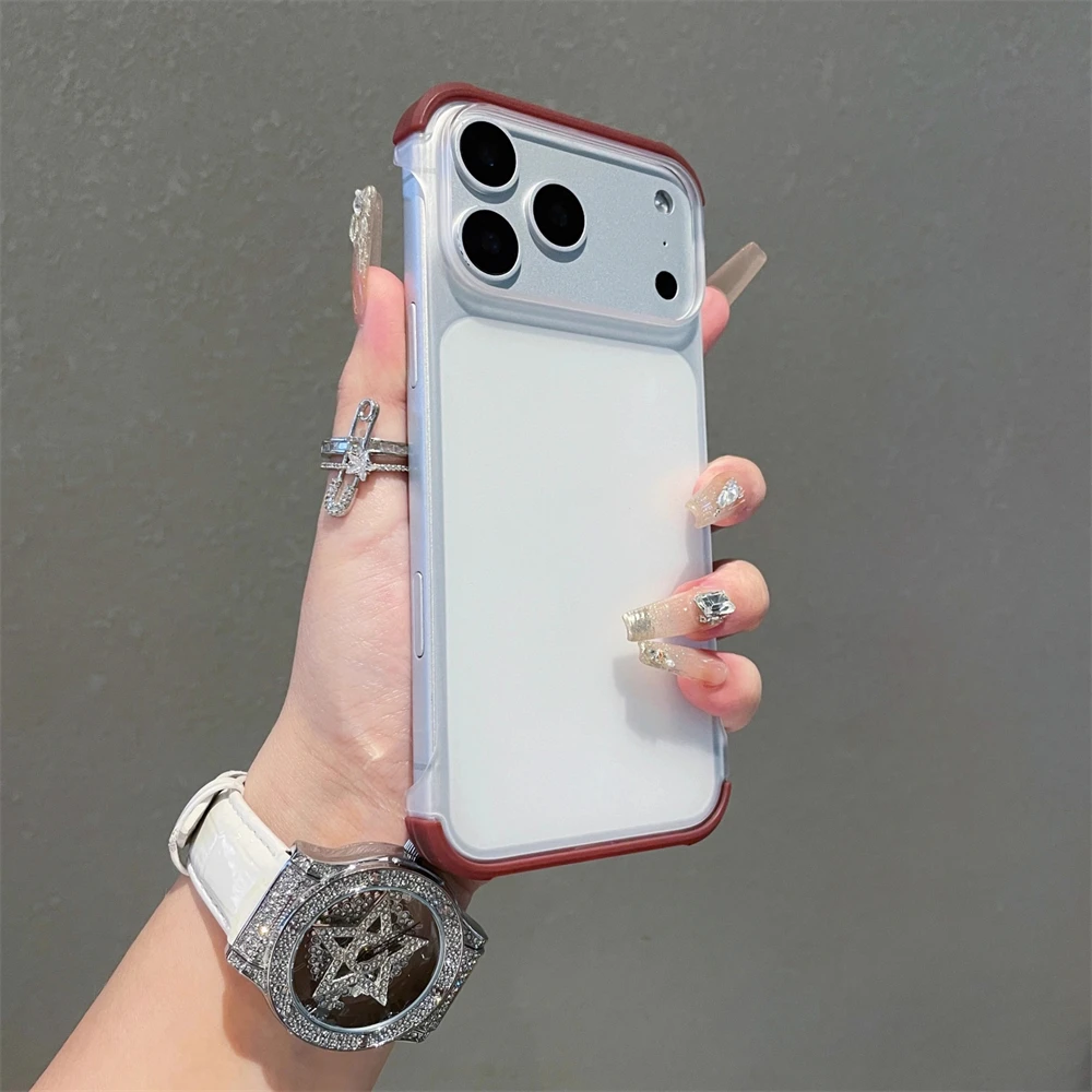 Ultra Thin Frameless Matte Translucent Phone Case - Slim Borderless Simple Hard Cover Shell