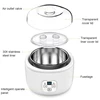 DMWD Automatic Electric Yogurt Maker Multifunction Stainless Steel Leben Container Natto Rice Wine Machine Four Yoghurt Cups 1L 3