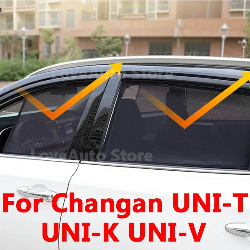 

Для Changan UNIT UNIK UNIV 2020-2023 Автомобильная Передняя и задняя защита от УФ-лучей Защита от солнца зеркальная защита боковое окно солнцезащитный блок солнцезащитный козырек