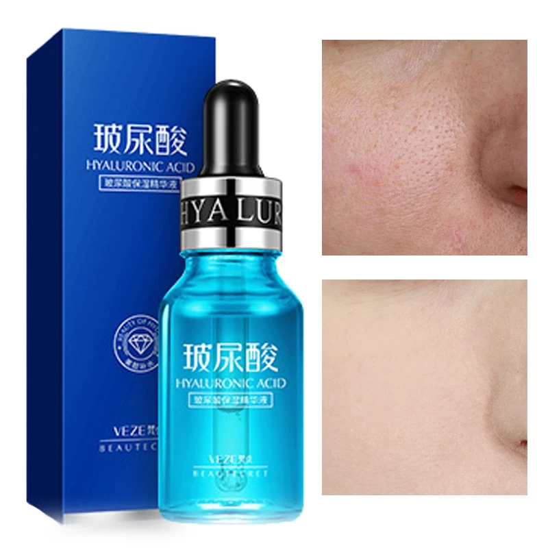 

Face Serum Moisturizing Repairing Soothing Diminishing Pores Brightening Whitening Firming Hyaluronic Acid Skin Care 15ml
