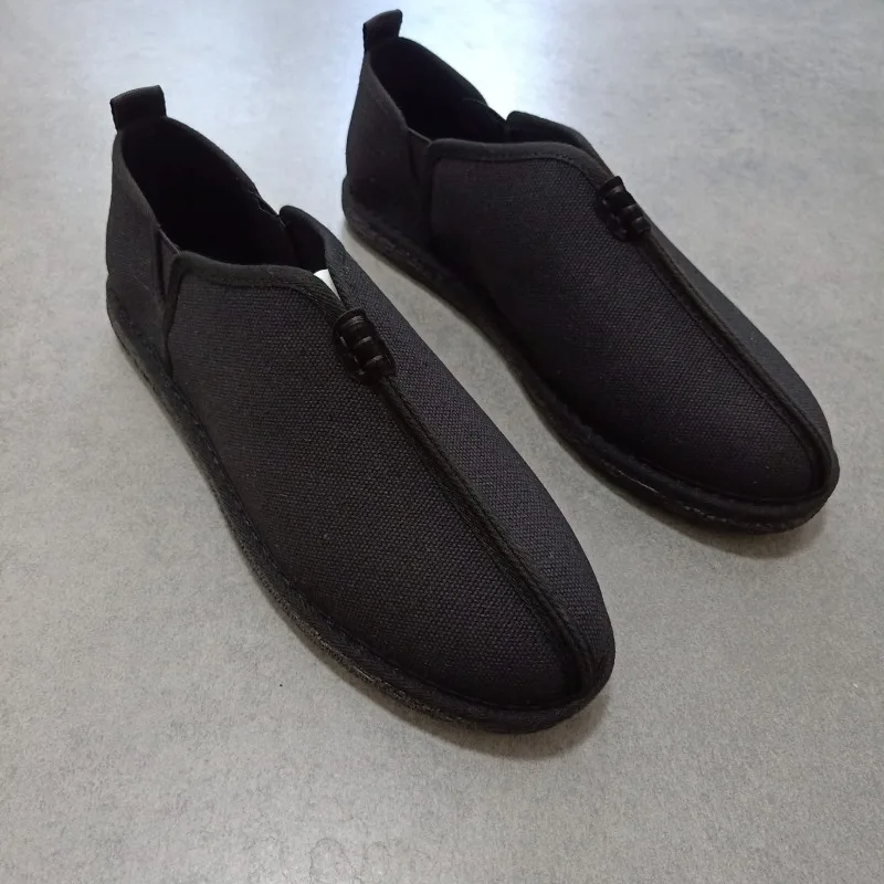 Shaolin Buddhist Monk Kung Fu Shoes Chinese Martial Arts Wing Chun Training Sneakers for Women Men Hand-stitched Soft Footwear