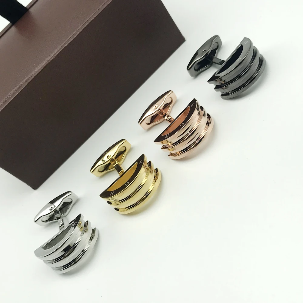 

MAS Luxury B_V Classic Design Umbrella-type Cufflinks 4 Colors French Shirt Cuffs For Men Wholesale Price With Gift Box Set