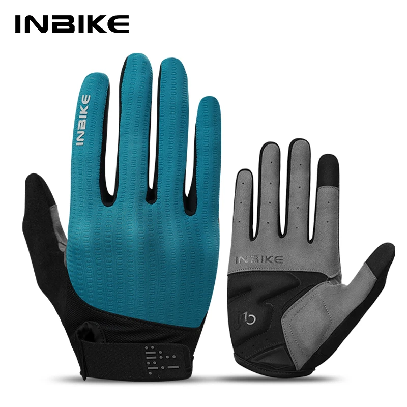 

Перчатки INBIKE на все Пальцы для езды на внедорожном мотоцикле прочные перчатки для горного велосипеда аксессуары для езды на открытом воздухе дорожные велосипедные перчатки