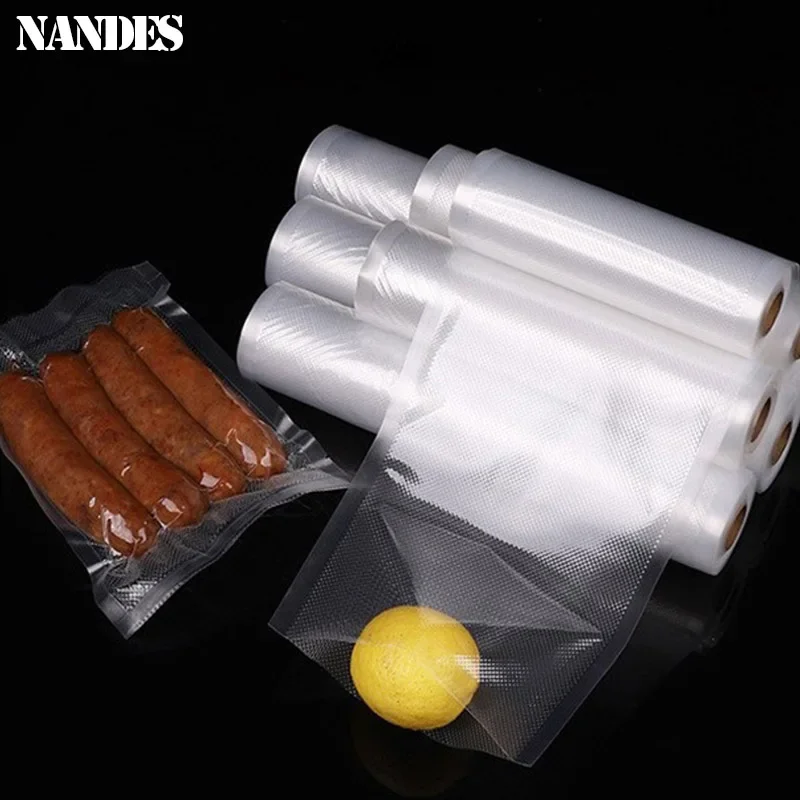 Food Vacuum Bags 500cm/Rolls for Sous Vide Storage Packaging bag for Vacuum Sealer Meat Fruits Vegetables