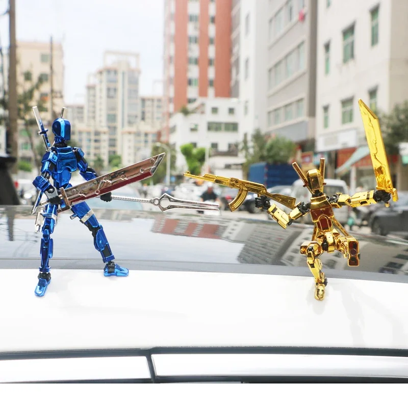 Action Figure Titan: Multi-Jointed Shapeshift Robot with Mannequin Character and Dog Set – Perfect Gifts