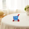 Shopping Cart for Baby Dollhouse Miniatures Kid Plastic Toddler Kids Child Tiny Basket 4