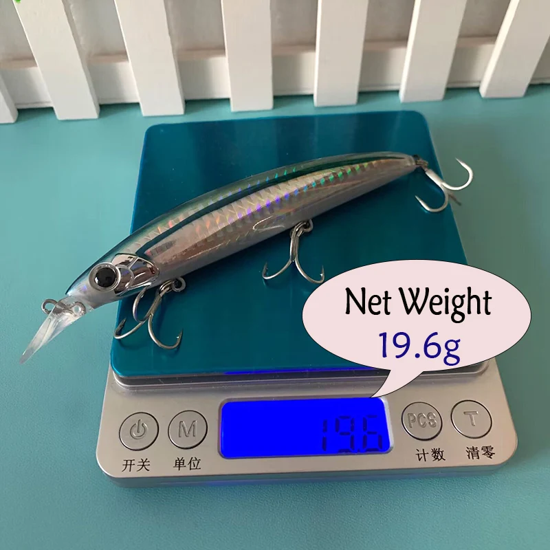 Testar Fishing Lure 110mm 19g Long Casting Floating Minnow Artificial Wobbler Hard Bait for Pike Sea Bass Trout Pesca Tackle