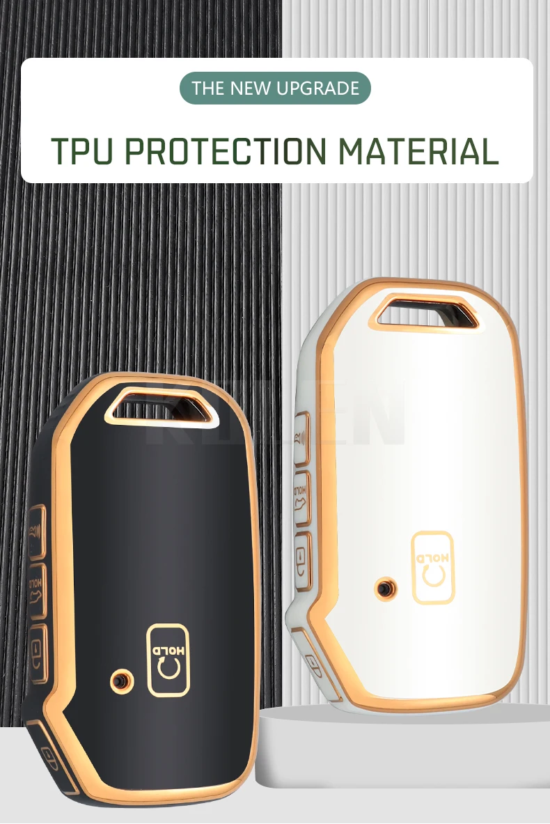 TPU Car Remote Key Case Cover Shell Fob per KIA Telluride SX Sportage R Sorento K5 Seltos 5 pulsanti Protector Holder accessori 7 TPU Car Remote Key Case Cover Shell Fob per KIA Telluride SX Sportage R Sorento K5 Seltos 5 pulsanti Protector Holder accessori - S3a7ddb220a384777ae737c4007ec1bab0