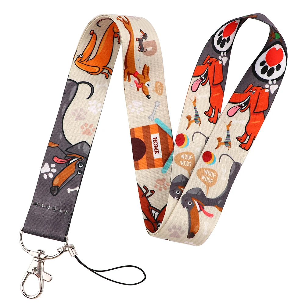 Chic Art-Inspired Lanyard with Badge Holder & Charm Accessories - Perfect