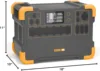 Portable Power Station E2000LFP, 1920Wh Power Station 5X2000W AC Outlets, LiFePO4 Battery Backup Expandable to 8064Wh, 5