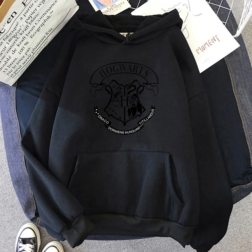Hogwarts Harajuku Hoodies Long-sleeved Magic Sweatshirt for Boys/girls Comfortable Clothing Moletom Feminino Simplicity Pullover 2